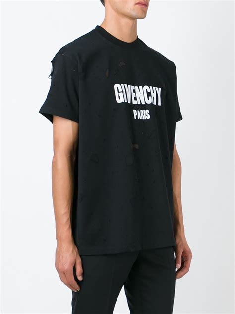 givenchy men's black t shirt|givenchy long sleeve t shirt.